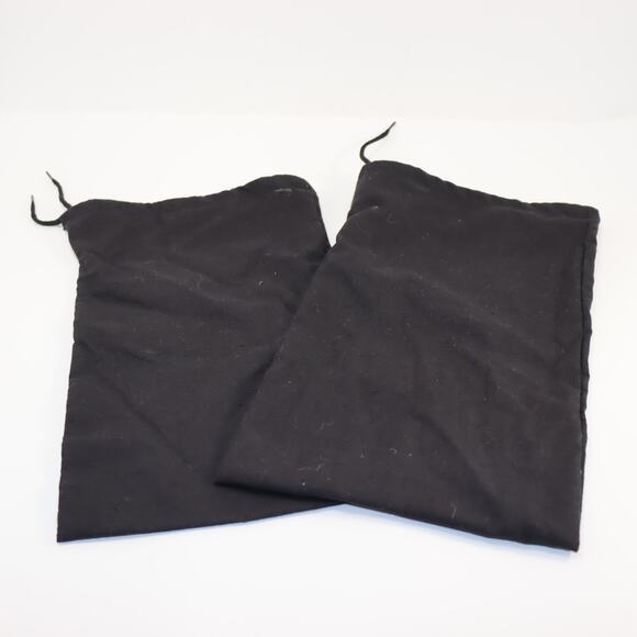 Chanel Black Dust Bag Set 13x7 Logo Drawstring Pouches for Shoes - Picture 2 of 2